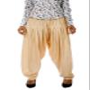 Womens Plain Beige Rayon Salwar Pants with Pocket & Elastic Waist Closure Indian Yoga Kurti Pants view 1