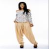 Womens Plain Beige Rayon Salwar Pants with Pocket & Elastic Waist Closure Indian Yoga Kurti Pants view 4