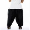 Womens Plain Black Rayon Salwar Pants with Pocket & Elastic Waist Closure Indian Yoga Kurti Pants view 3