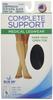 Blue Jay An Elite Healthcare Brand Firm Surgical Weight Stockings 20-30 mmHg Below Knee Open Toe, Black, Medium, 0.15 Pound view 1