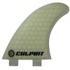 Culprit Surf Honeycomb RTM FCS M3 Style Thruster Surfboard Fins - White - C2 view 1