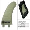 Culprit Surf Honeycomb RTM FCS M3 Style Thruster Surfboard Fins - White - C2 view 2