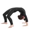 dPois Kids Girls Long Sleeves Full Length Unitards Ballet Dance Gymnastics Leotards One Piece Bodysuits Black 4-5 Years view 3