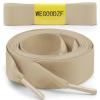 WEGOODZF Flat Satin Ribbon Shoelaces: 2cm Wide 39 inch Khaki Silk Shoe Laces for Women -2 Pair view 2