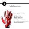 Football Gloves Baseball/Softball Batting Gloves Super Grip Finger Fit for Adult and Youth (Red, M) view 4