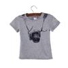Baby Tees for 1-5 Years Old,Cute Toddler Boys Girls Kids Camera Short Sleeve Tops T Shirt (Gray, 5-6 Years Old) view 3