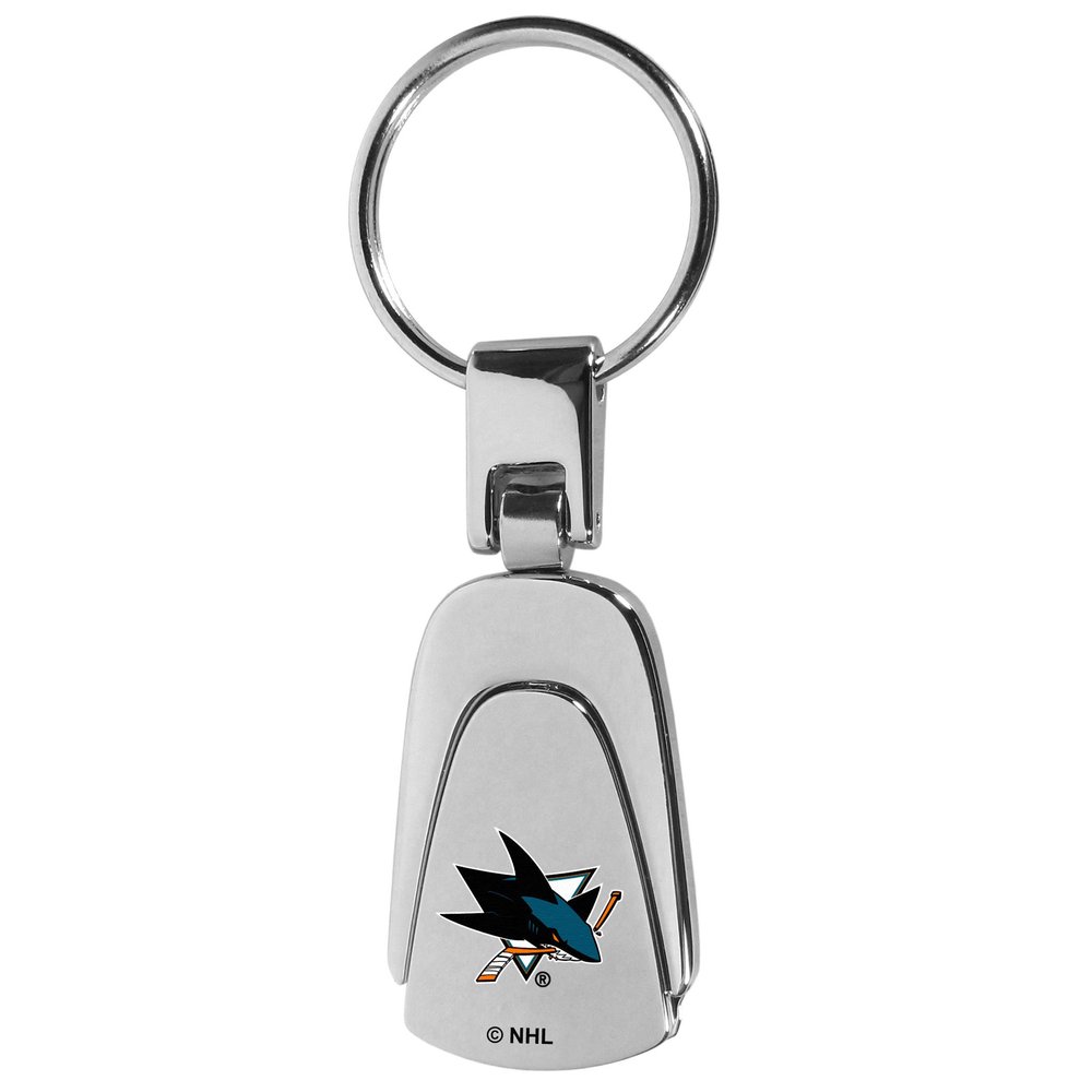 NHL San Jose Sharks Unisex Siskiyou SportsSteel Teardop Key Chain, Metal, One Size