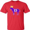 Go All Out Medium Red Adult Goat James G.O.A.T. King T-Shirt view 1