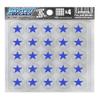 Pro-Tuff Decals Star Award Decals 20 mil Professional Vinyl 1-1/8" Diameter (Royal on Clear) view 1