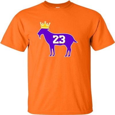 Go All Out Large Orange Adult Goat James G.O.A.T. King T-Shirt