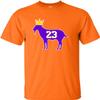 Go All Out Large Orange Adult Goat James G.O.A.T. King T-Shirt view 1