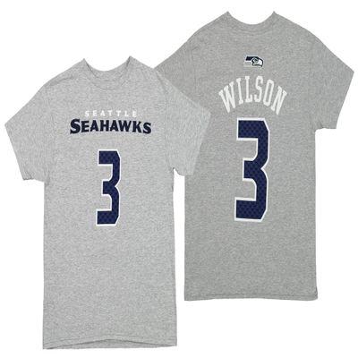Outerstuff NFL Youth Boys (8-20) Mainliner Short Sleeve Tee, Seattle Seahawks Russell Wilson, Medium (10-12)