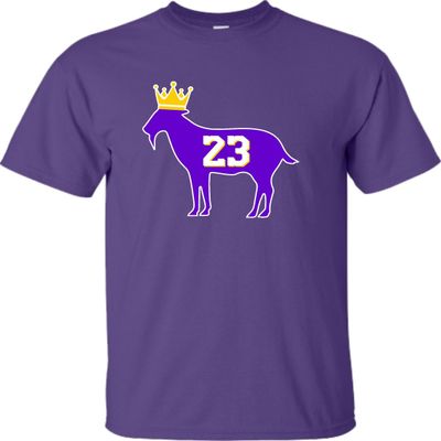 Go All Out YXL 18-20 Purple Youth Goat James G.O.A.T. King T-Shirt