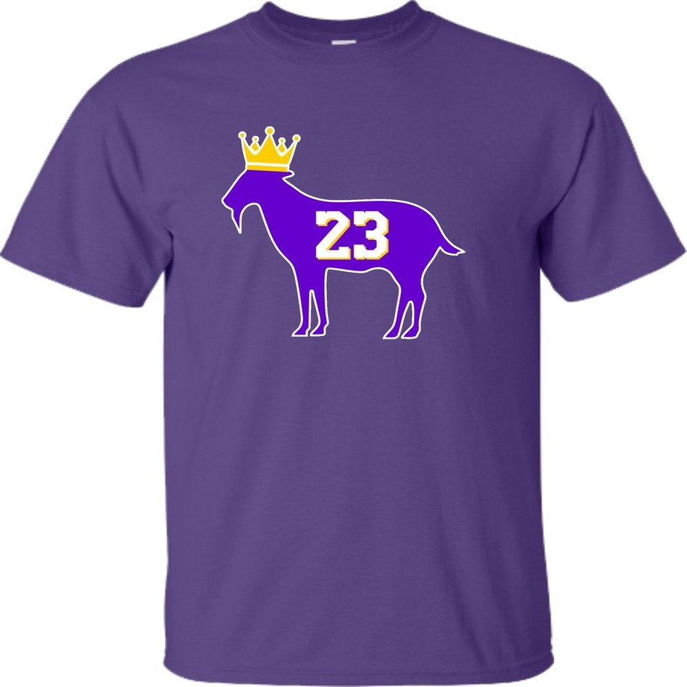 Go All Out YXL 18-20 Purple Youth Goat James G.O.A.T. King T-Shirt