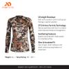 First Lite Women's Wick Quarter Zip - Ultralight Merino Wool Camo Hunting Baselayer - First Lite Fusion - Small view 3