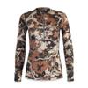 First Lite Women's Wick Quarter Zip - Ultralight Merino Wool Camo Hunting Baselayer - First Lite Fusion - X-Small view 1