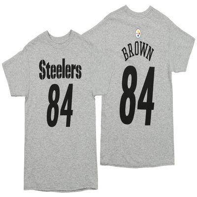 Outerstuff NFL Youth Boys (8-20) Mainliner Short Sleeve Tee, Pittsburgh Steelers Antonio Brown, Medium (10-12)