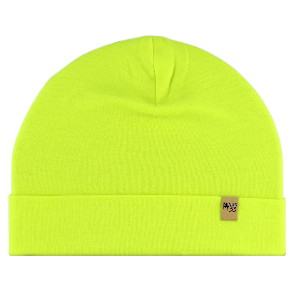 100% Merino Wool Cuff Beanie - Mens & Womens Warm Winter Hat - Watch Cap - Toque - Novelty Beanie - One Size Fits Most - High Visibility