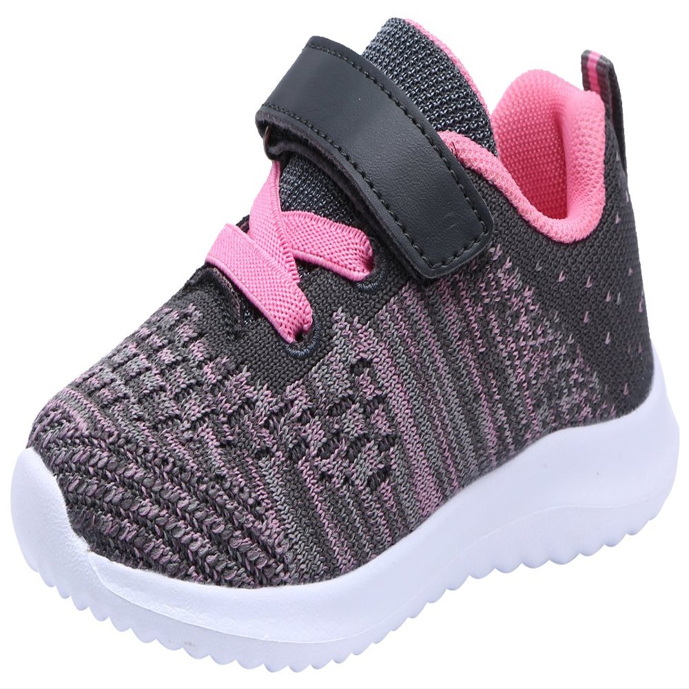 COODO Toddler/Little Kid Boys Girls Shoes Running Sports Sneakers (10 Toddler,Grey)
