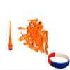 Neon Orange Long Tufflex Extra Strong 2BA 3/16" Thread Soft Tip Dart Points 100-1000 Packs Plus USA I Love Darts Bracelet (Neon Orange Long, 500 ct.) view 1