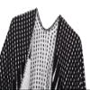 EXCHIC Womens Retro Warm Shawls Poncho Cape Floral Printed Open Front Cardigans Sweater (2 Black) view 4