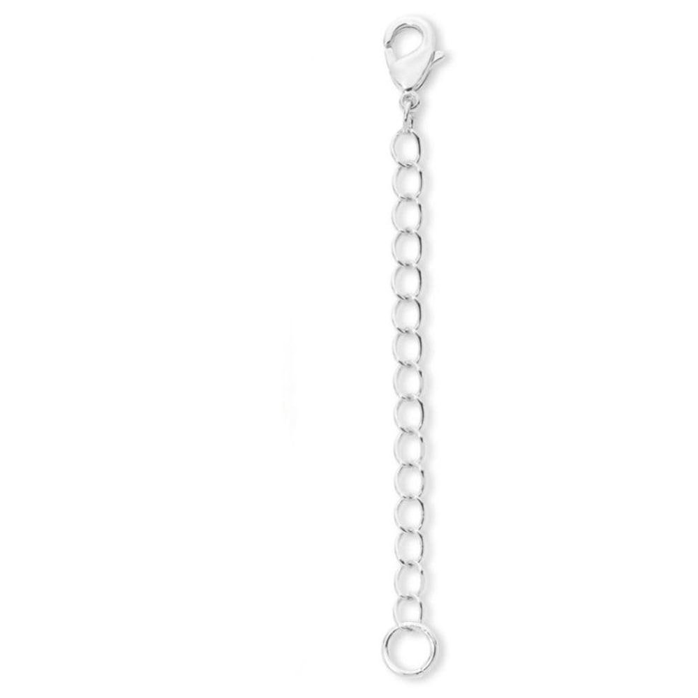 1pc Adabele Authentic 925 Sterling Silver Chain Extender with Clasp Removable Adjustable 6 inch Cable Chain Extension for Necklace Bracelet Anklet Jewelry Making SS303-6