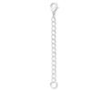1pc Adabele Authentic 925 Sterling Silver Chain Extender with Clasp Removable Adjustable 6 inch Cable Chain Extension for Necklace Bracelet Anklet Jewelry Making SS303-6 view 1
