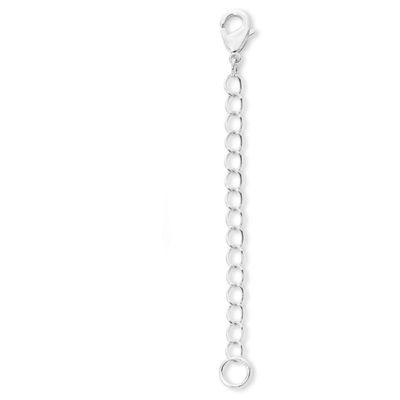 1pc Adabele Authentic 925 Sterling Silver Chain Extender with Clasp Removable Adjustable 3 inch Cable Chain Extension for Necklace Bracelet Anklet Jewelry Making SS303-3