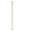 1pc Adabele Real Yellow Gold Plated Sterling Silver Chain Extender Clasp Removable Adjustable 6 inch Cable Chain Extension for Necklace Bracelet Anklet Jewelry Making SS304-6 view 1