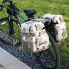 ZTZ 50L Panniers Bike Bags, Waterproof Bike Panniers Made of High-Density 600D Polyester for Durable Use, Bike Saddle Bag come with Reflective Trim and Rain Cover, Easy Organize in 7 inch Rack(Gray) view 2