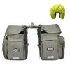 ZTZ 50L Panniers Bike Bags, Waterproof Bike Panniers Made of High-Density 600D Polyester for Durable Use, Bike Saddle Bag come with Reflective Trim and Rain Cover, Easy Organize in 7 inch Rack(Gray) view 3