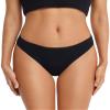 ANZERMIX Women's Breathable Cotton Thong Panties Pack of 6 (Black-6PK, Medium) view 2