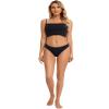 ANZERMIX Women's Breathable Cotton Thong Panties Pack of 6 (Black-6PK, Medium) view 4