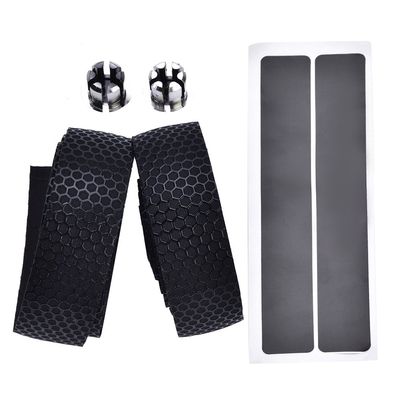 VGEBY 1Pair Bike Handlebar Tape, Comfort Anti-Skid Foam Road Mountain Bar Tape with Handler End Plugs and Adhesives (Black)