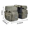 ZTZ 50L Panniers Bike Bags, Waterproof Bike Panniers Made of High-Density 600D Polyester for Durable Use, Bike Saddle Bag come with Reflective Trim and Rain Cover, Easy Organize in 7 inch Rack(Green) view 2