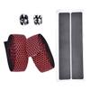 1Pair Handlebar Tape, Comfort Anti-Skid Foam Road Mountain Tape with Handler End Plugs and Adhesives (Red) Tape Red Black