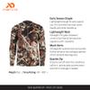 First Lite Men's Wick Quarter Zip - Ultralight Merino Wool Camo Hunting Baselayer - First Lite Fusion - Medium view 3