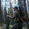 First Lite Men's Wick Long Sleeve Crew - Merino Wool Camo Hunting Base Layer, UV Protection Moisture Management Shirt, Conifer, Medium view 2