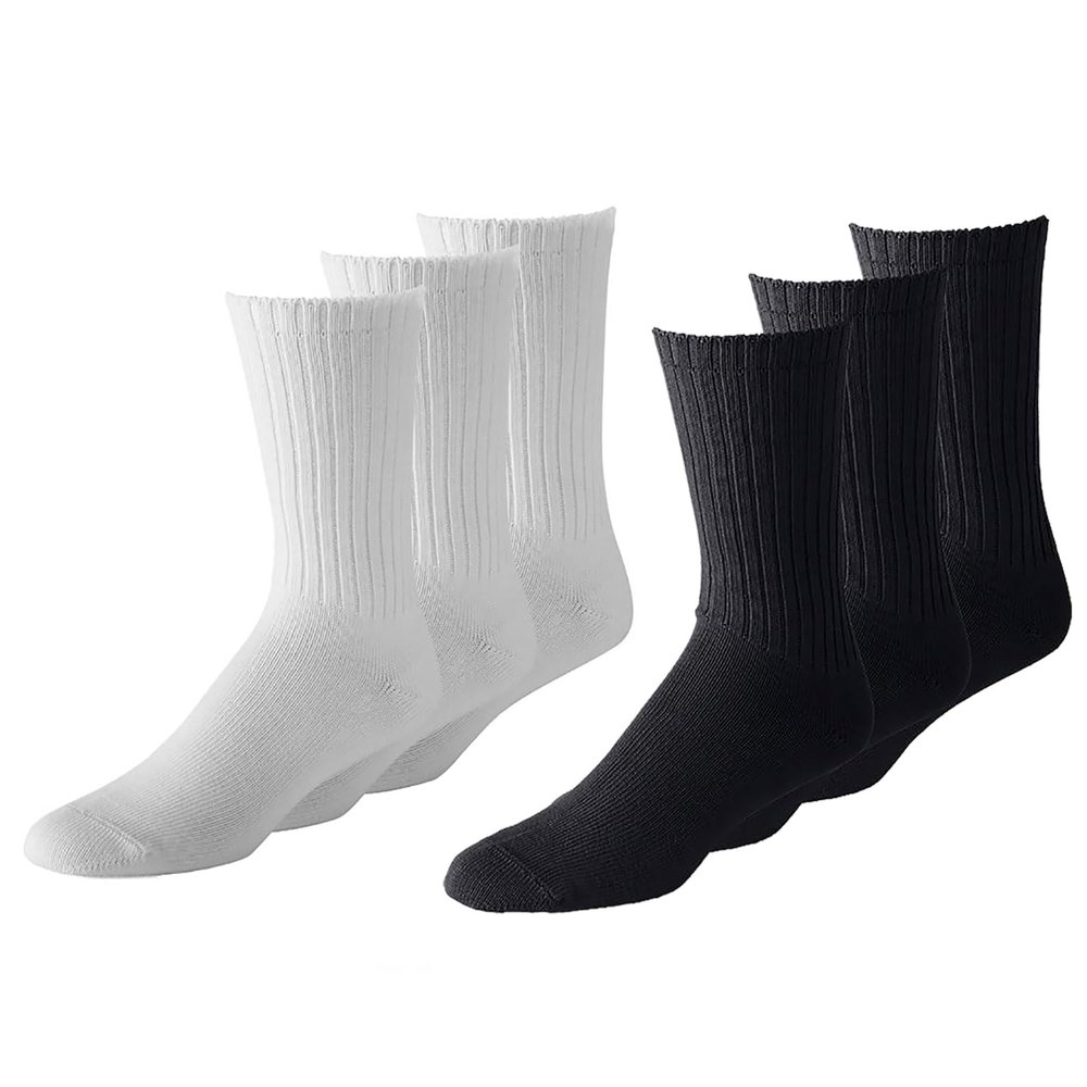 Mechaly Men's Crew 6 Pack Sock (Mix)