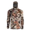 First Lite Mens Wick Hoody - Merino Wool Ultralight Camo Hunting Base Layer, Quick Dry, UV Protection Hunting Clothing, First Lite Fusion, Medium view 1