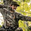 First Lite Mens Wick Hoody - Merino Wool Ultralight Camo Hunting Base Layer, Quick Dry, UV Protection Hunting Clothing, Dry Earth, Small view 2