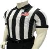 Smitty Men's Short Sleeve Football Referee Shirt with 2 inch Stripes & USA Flag (X-Large) view 1