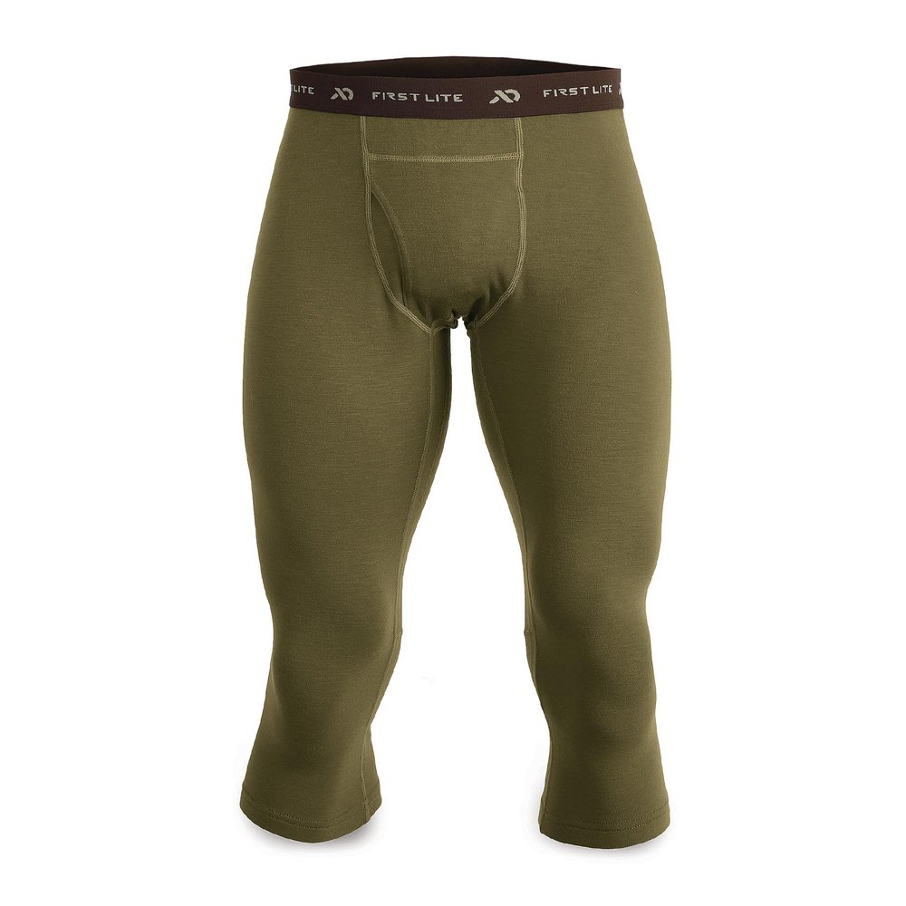 First Lite Men's Kiln Boot Top Bottom - Midweight Merino Wool Baselayer Baselayer - Conifer - Medium