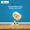 MARINE CITY Brass Swivel Head Cabin Reading LED Light, Durable, Adjustable, Versatile, MR 16-3 W for Marines, Boats, Yachts, Ships (Pack of 2) view 2