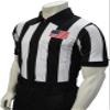 Smitty Official's Apparel Smitty Men's Short Sleeve Football Referee Shirt with 2 1/4 inch Stripes & USA Flag (Large) view 1