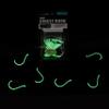 BKK Offset Heavy Circle Glow Hook | 8/0 | 25-Pack | 2X | Glow in The Dark | Needle Point view 2