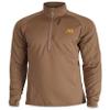 First Lite Men's Klamath Quarter Zip - Midweight Fleece Hunting Base Layer - Dry Earth - Medium view 1