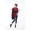 Littlearth NFL San Francisco 49ers Plaid Blanket Scarf, Team Color, 70" x 30" view 2