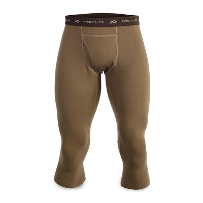 First Lite Men's Kiln Boot Top Bottom - Midweight Merino Wool Baselayer Baselayer - Dry Earth - XX-Large