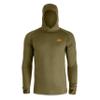 First Lite Mens Wick Hoody - Merino Wool Ultralight Camo Hunting Base Layer, Quick Dry, UV Protection Hunting Clothing, Conifer, Large view 1